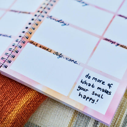 the keep it bright diary | dateless weekly planner
