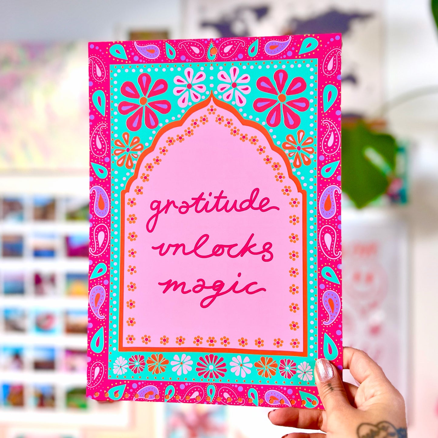 gratitude unlocks magic - A4 print