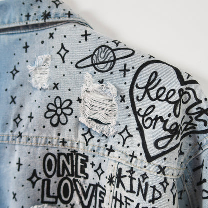 the ‘heart on sleeve’ denim jacket