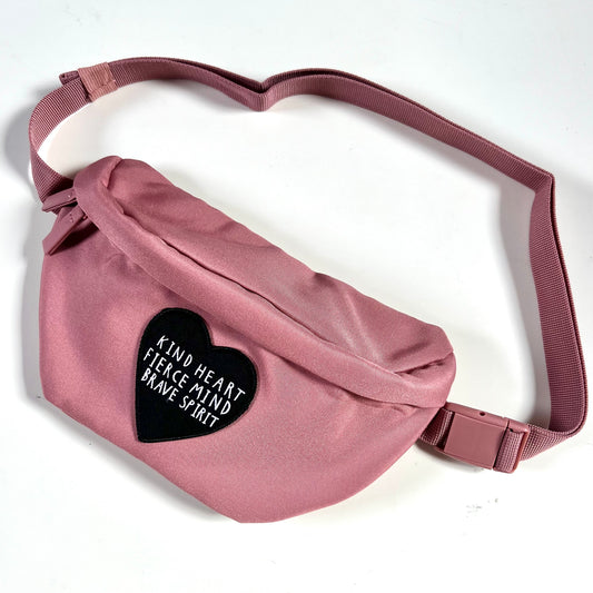 kind heart, fierce mind, brave spirit bum bag / waist pack