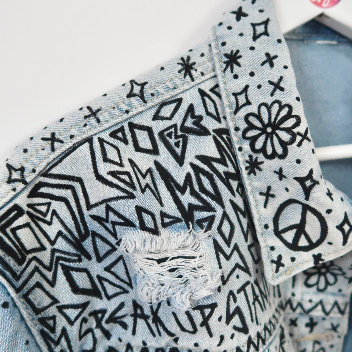 the ‘heart on sleeve’ denim jacket