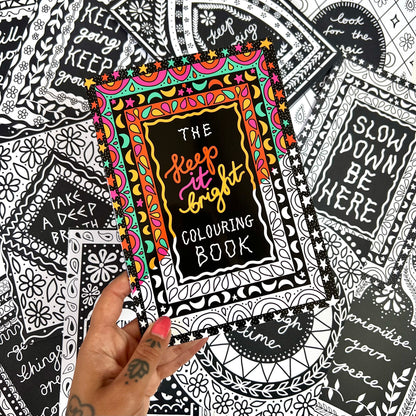 keep it bright colouring book - 10 prints