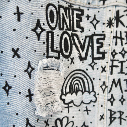 the ‘heart on sleeve’ denim jacket