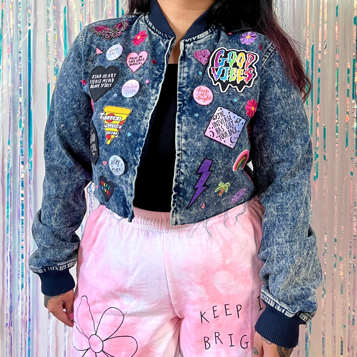 the 'candy’ crop denim jacket