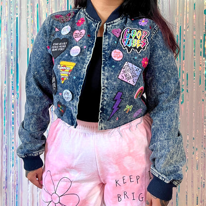 the 'candy’ crop denim jacket