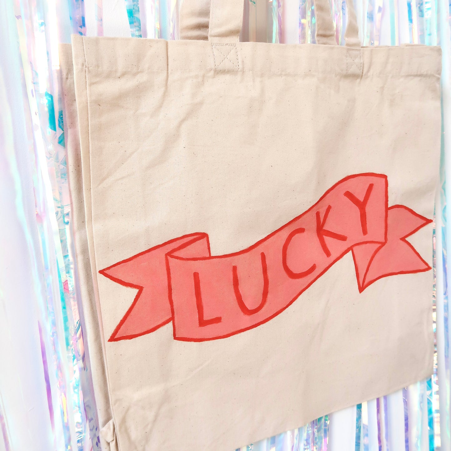 lucky - large tote bag