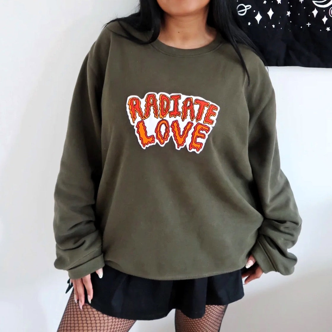 Radiate hotsell love sweatshirt