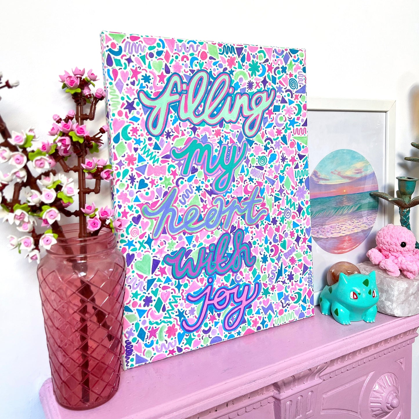 filling my heart with joy canvas