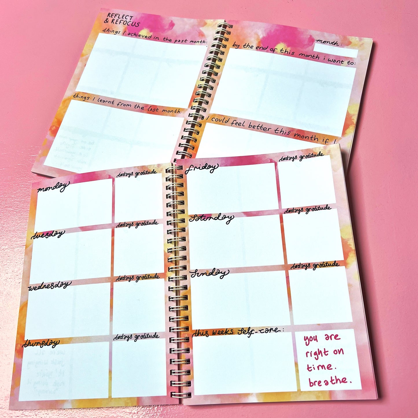 the keep it bright diary | dateless weekly planner