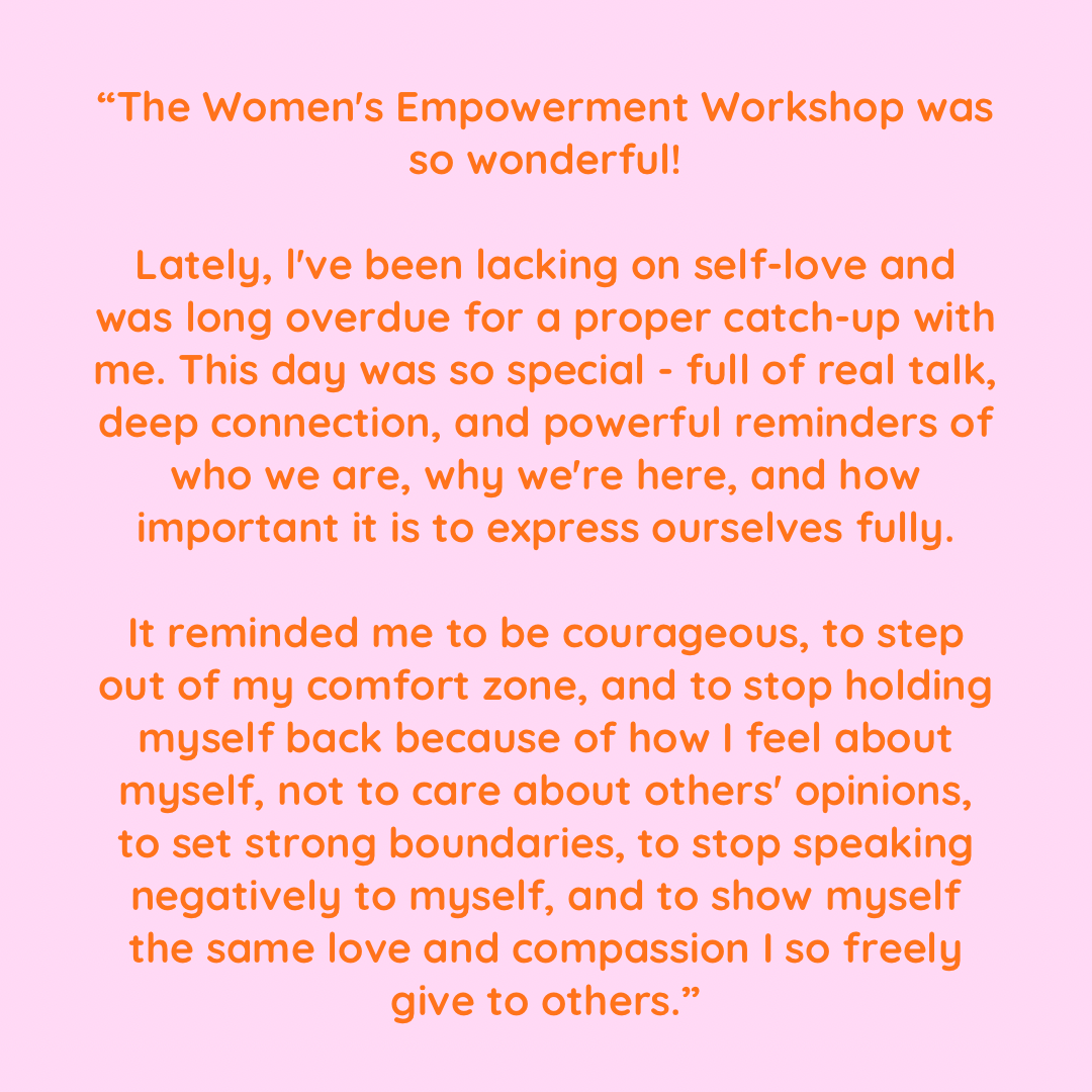 women's empowerment workshop | manchester | 19th september
