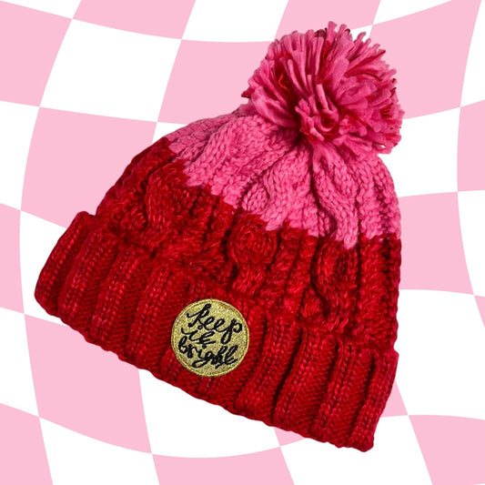 keep it bright bobble hat