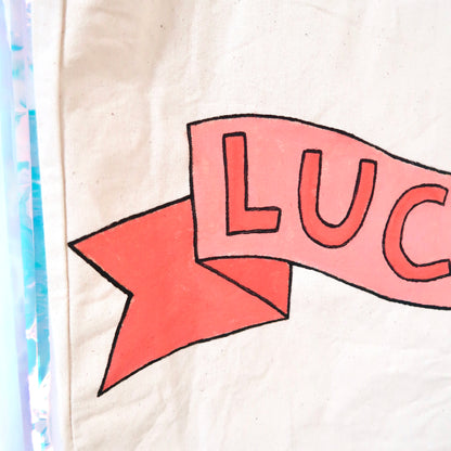 lucky - large tote bag