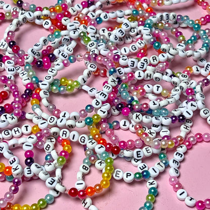keep it bright beaded bracelets