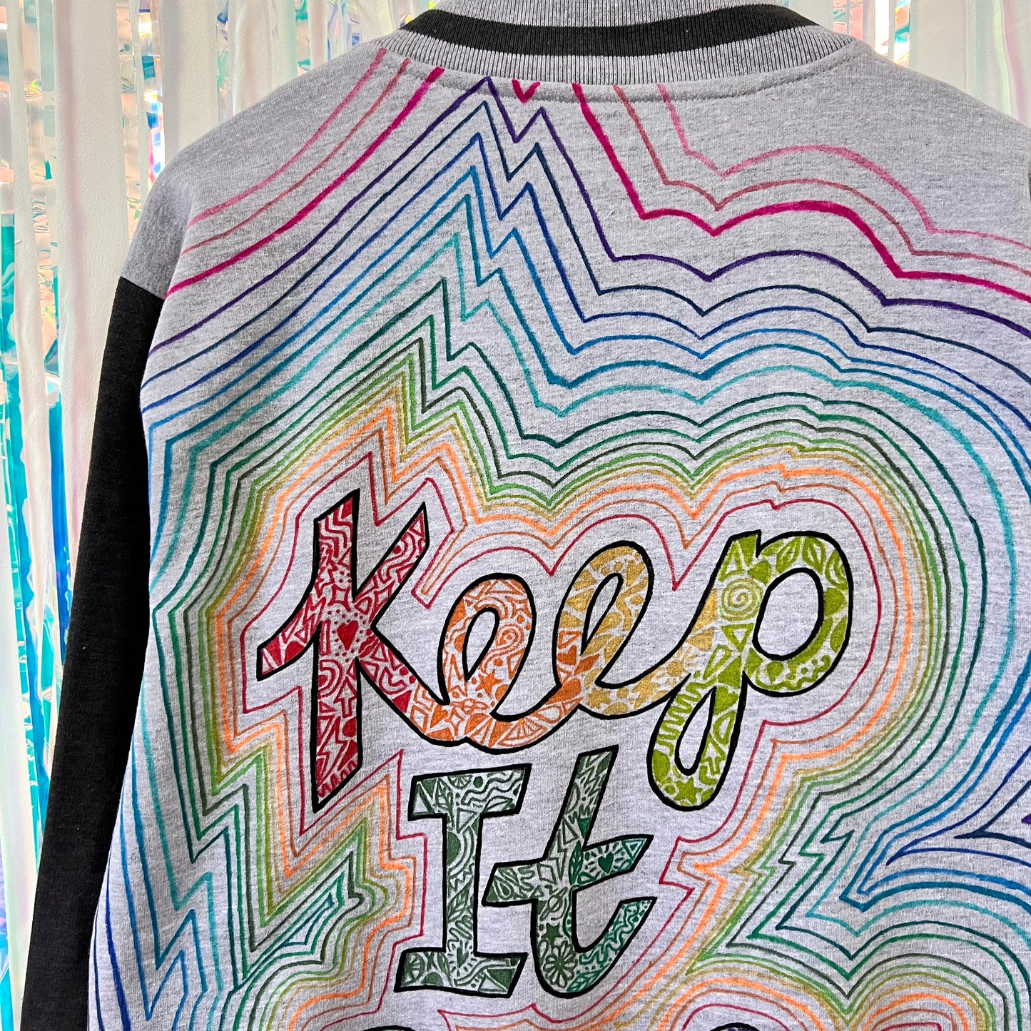 keep it bright varsity jacket