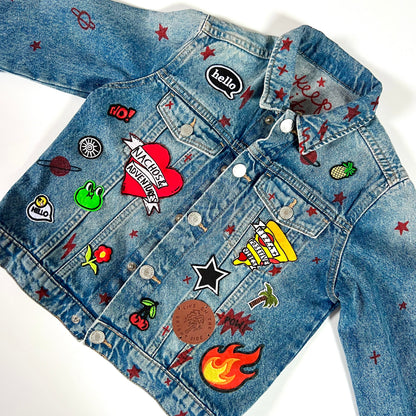 ‘rockstar’ kids denim jacket