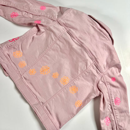 ‘flower power’ kids denim jacket