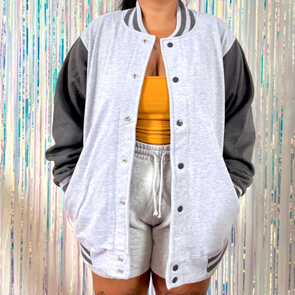 radiate love varsity jacket