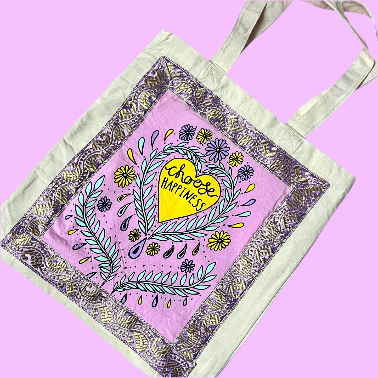 choose happiness tote bags | 4 colours
