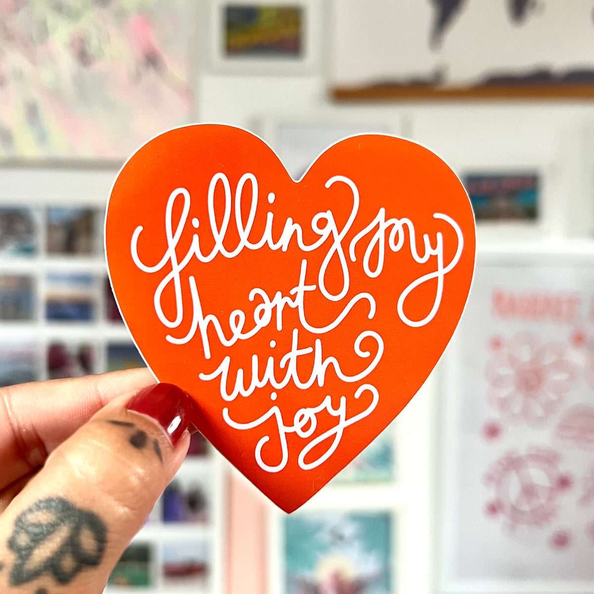 filling my heart with joy sticker