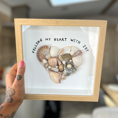 ocean heart - framed art