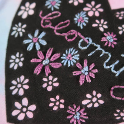 blooming tie dye hoodie
