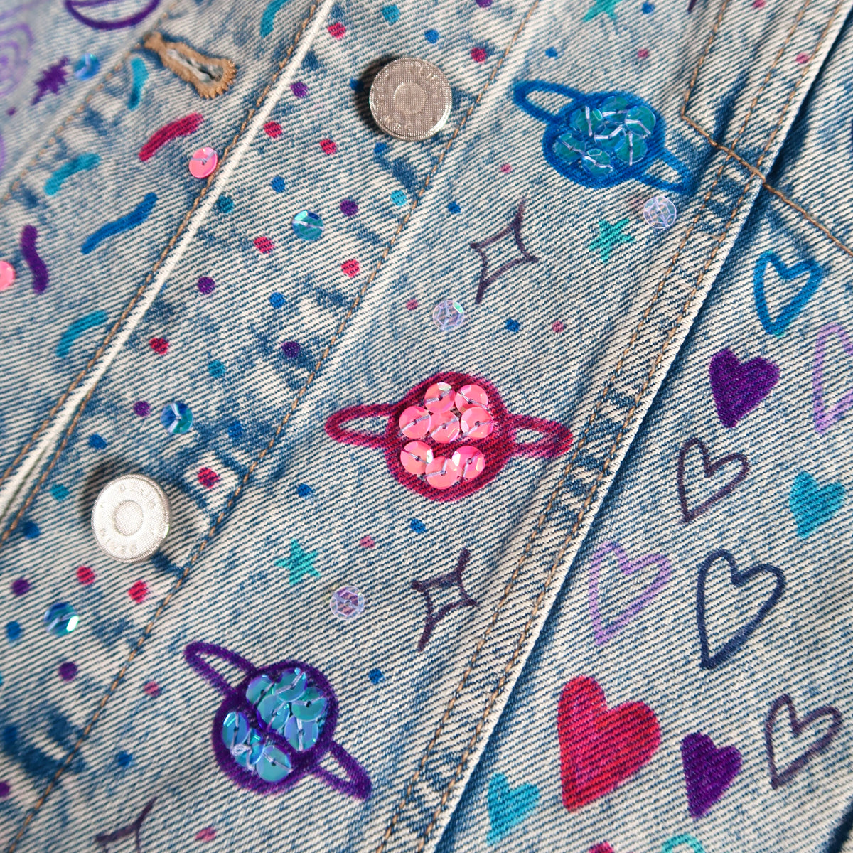 the ‘cosmic’ denim jacket