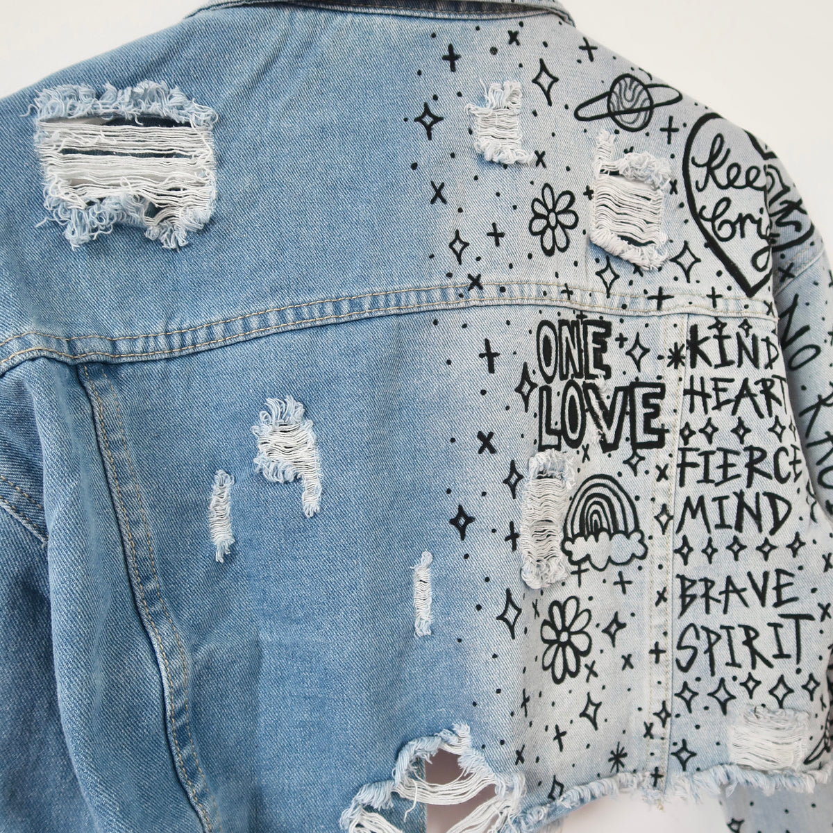 the ‘heart on sleeve’ denim jacket