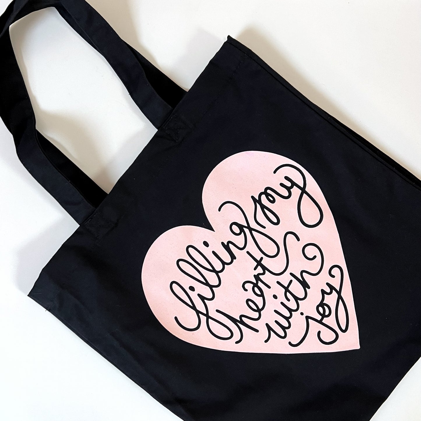 filling my heart with joy large tote bag
