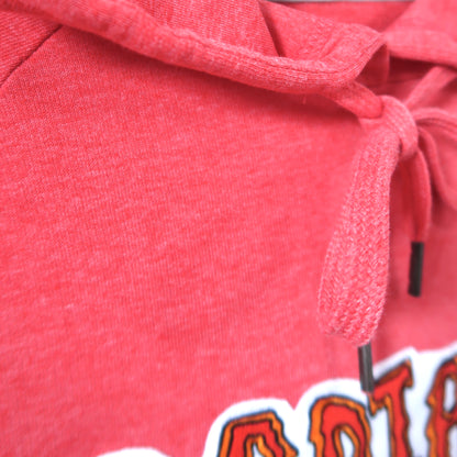 radiate love embroidered hoodie - light red