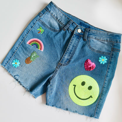 summer fun denim shorts