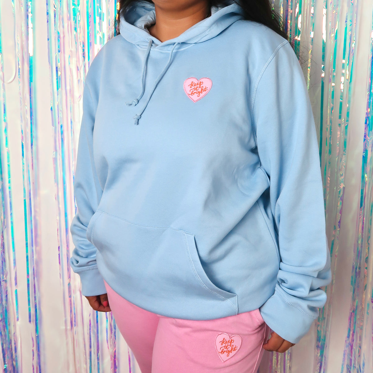 keep it bright hoodie - blue