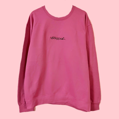 blessed embroidered sweatshirt | 4 colours