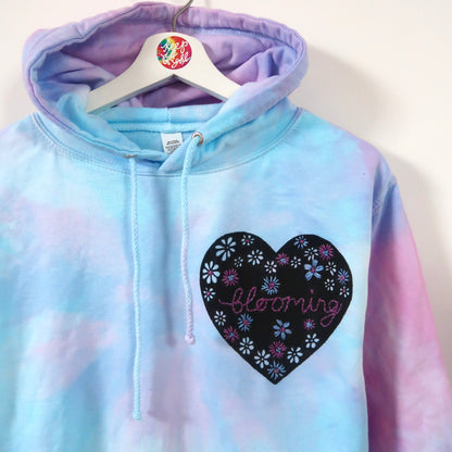 blooming tie dye hoodie