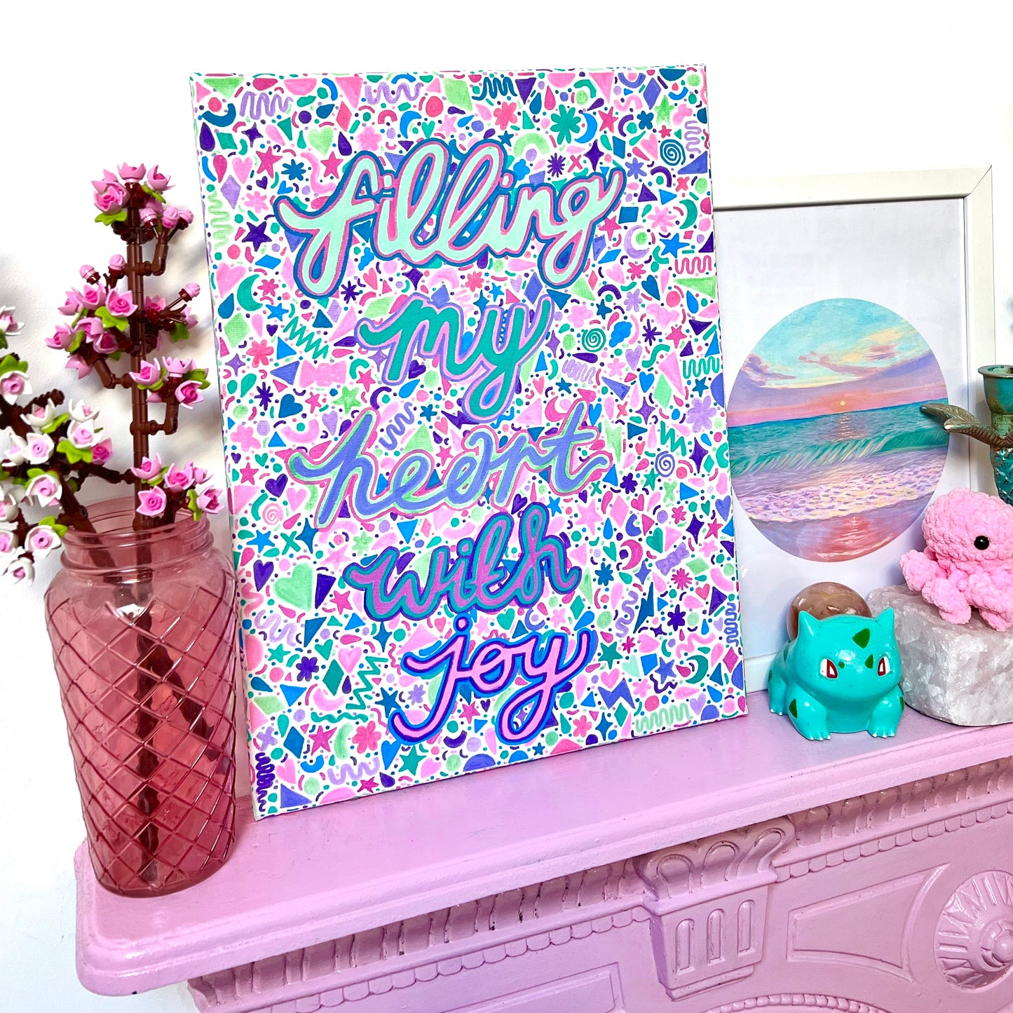 filling my heart with joy canvas