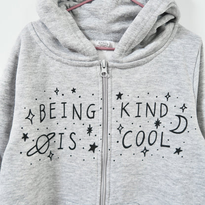 being kind is cool - kids onesie - grey