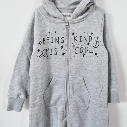 being kind is cool - kids onesie - grey