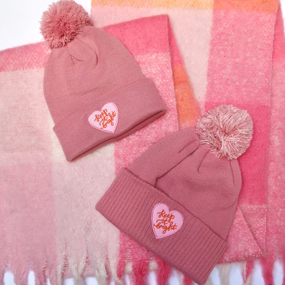 keep it bright bobble hat
