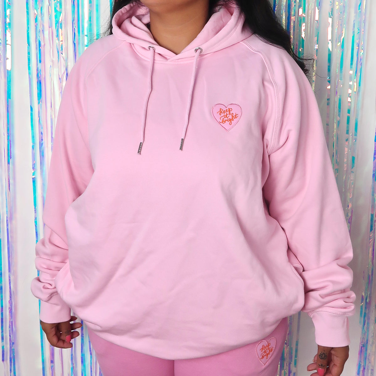 keep it bright hoodie - pink