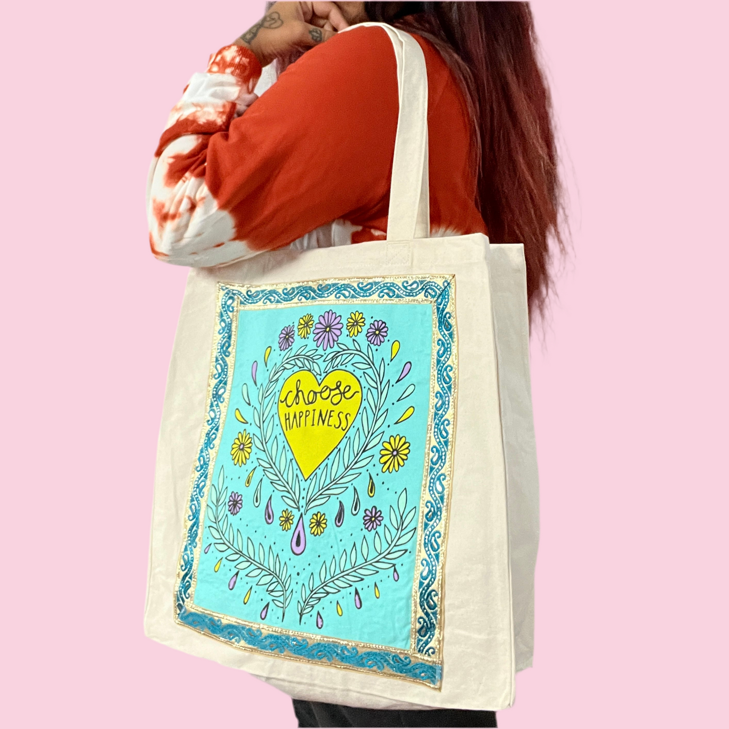 choose happiness tote bags | 4 colours