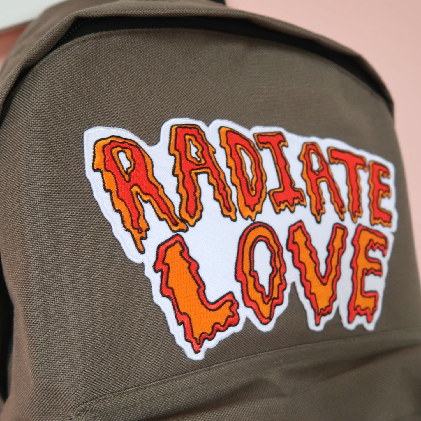 radiate love backpack - khaki green