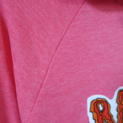 radiate love embroidered hoodie - pink