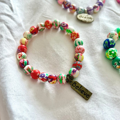floral affirmation bracelets