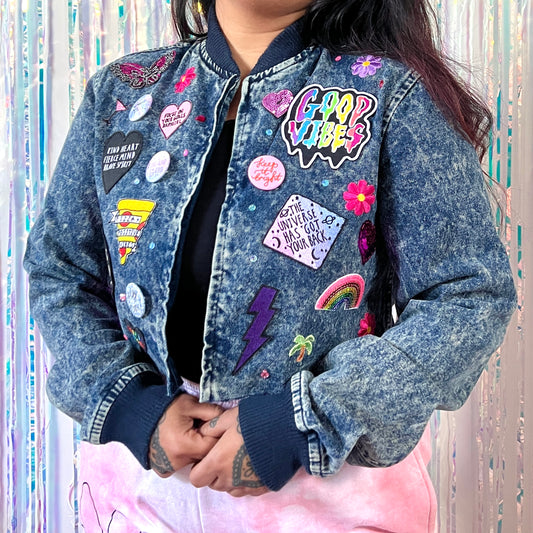the 'candy’ crop denim jacket