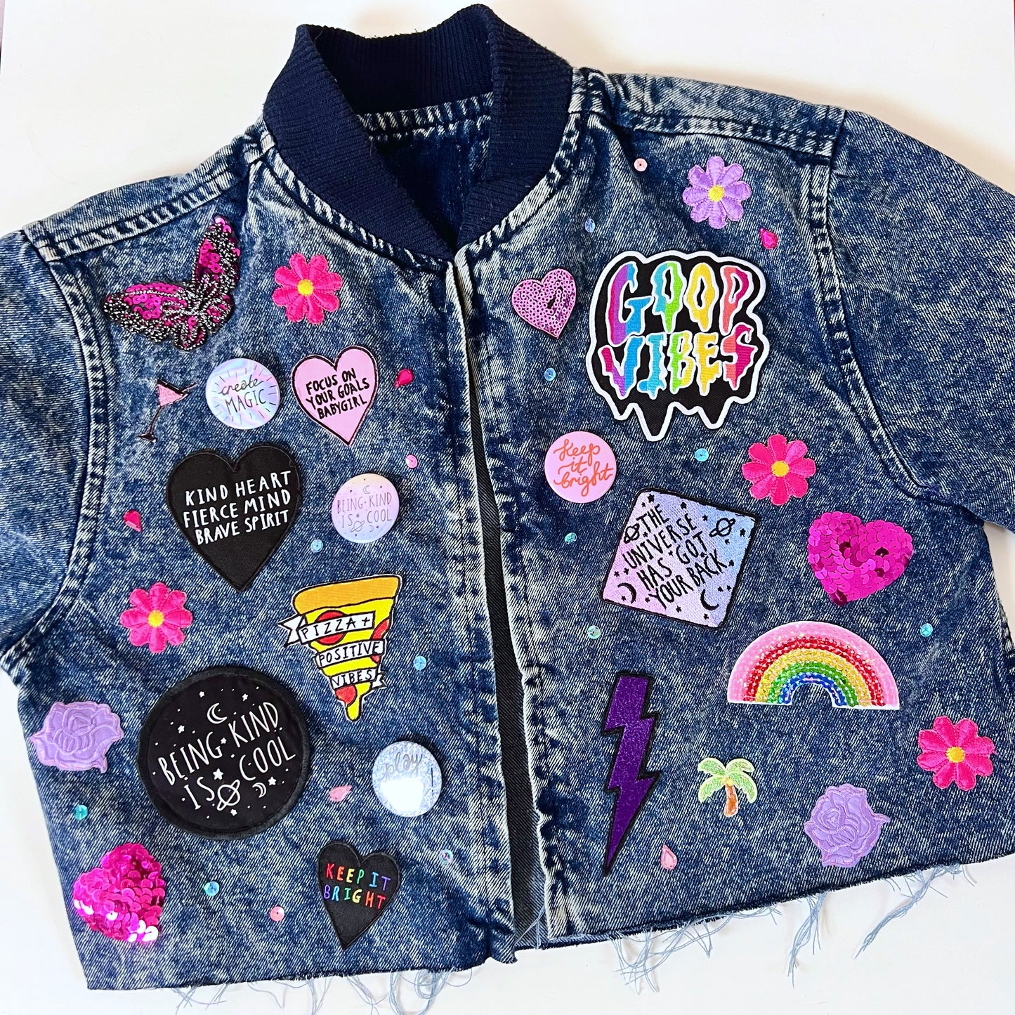 the 'candy’ crop denim jacket