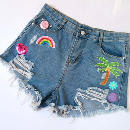 endless summer denim shorts