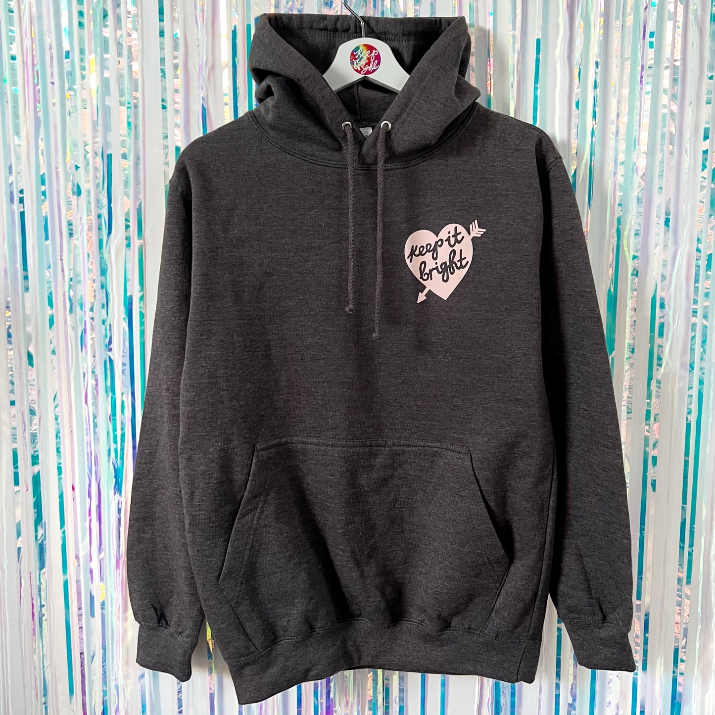 filling my heart with joy hoodie - grey