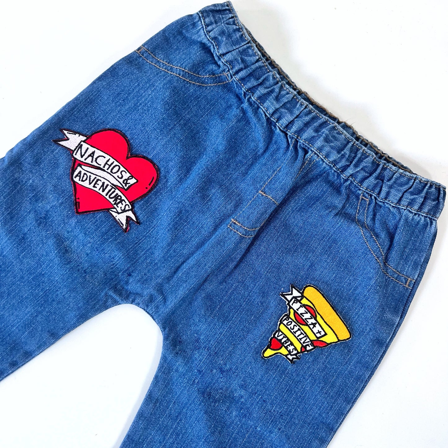 kids patch jeans