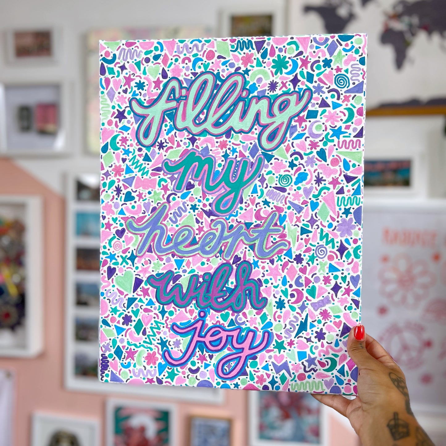 filling my heart with joy canvas