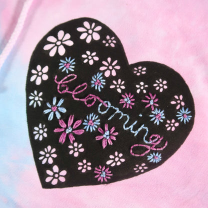 blooming tie dye hoodie