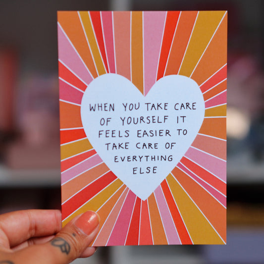 take care of yourself - A6 print